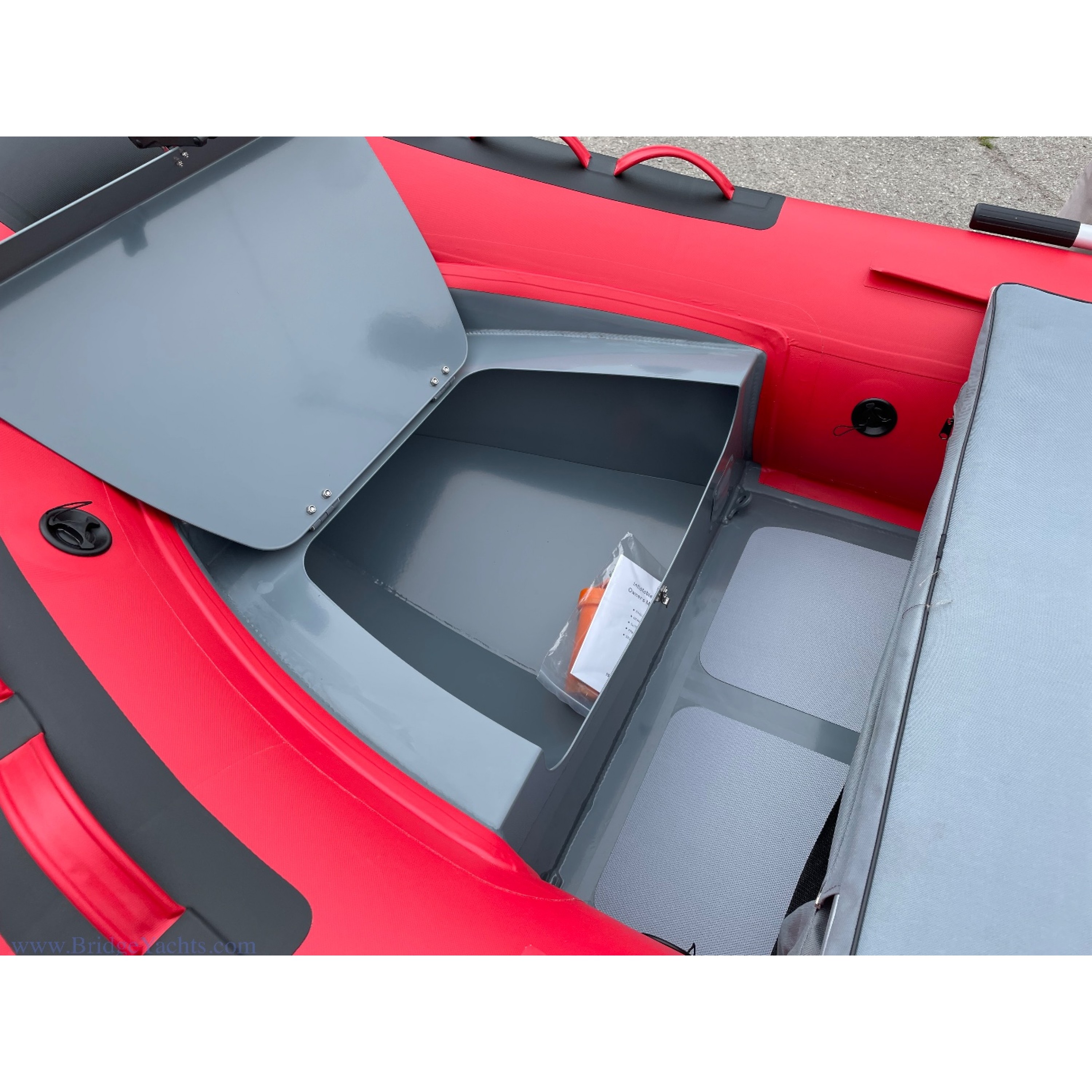 ALD300 10ft Classic Double Deck Aluminum Rib Red/Blk