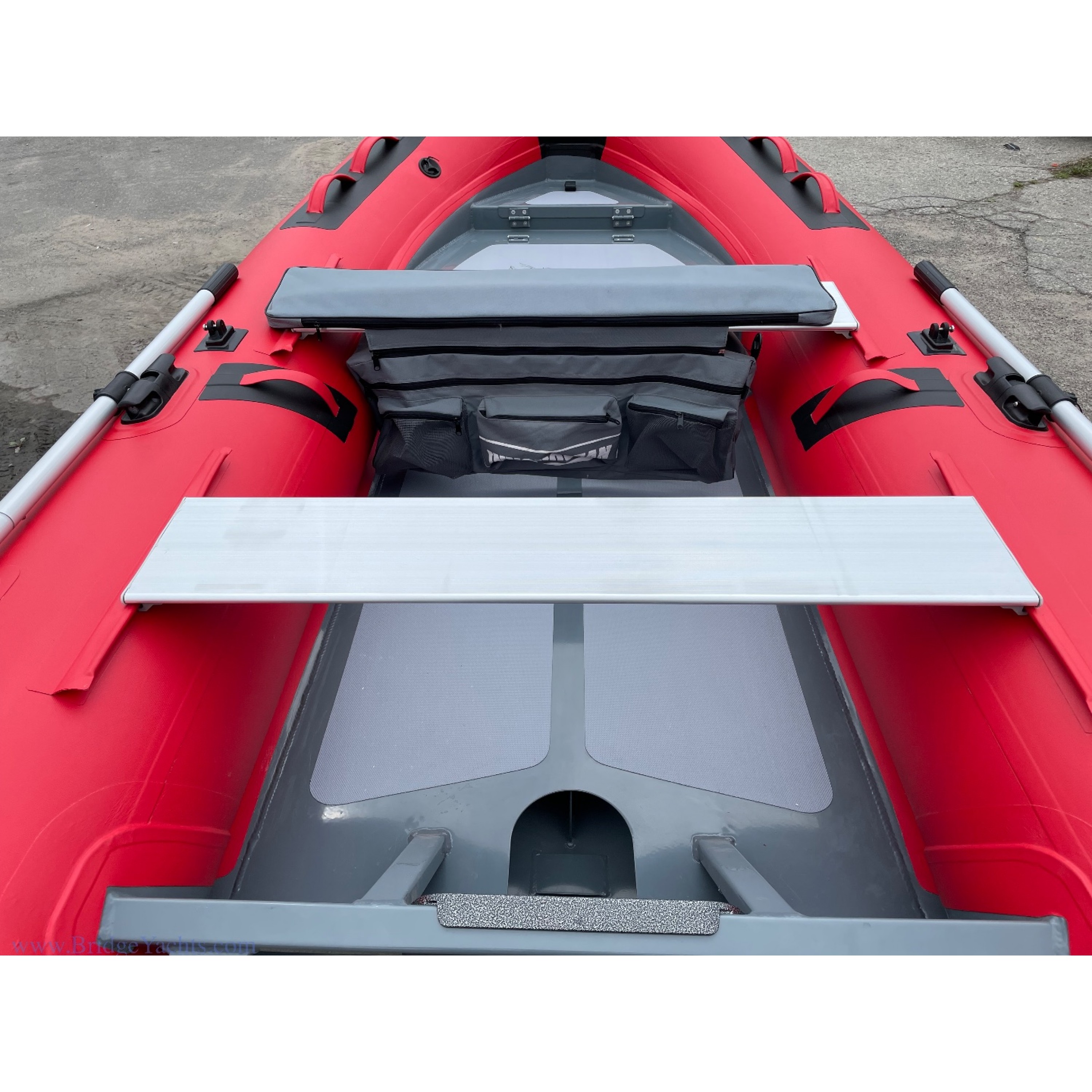 ALD300 10ft Classic Double Deck Aluminum Rib Red/Blk ALD300 10ft Classic Double Deck Aluminum Rib Red/Blk