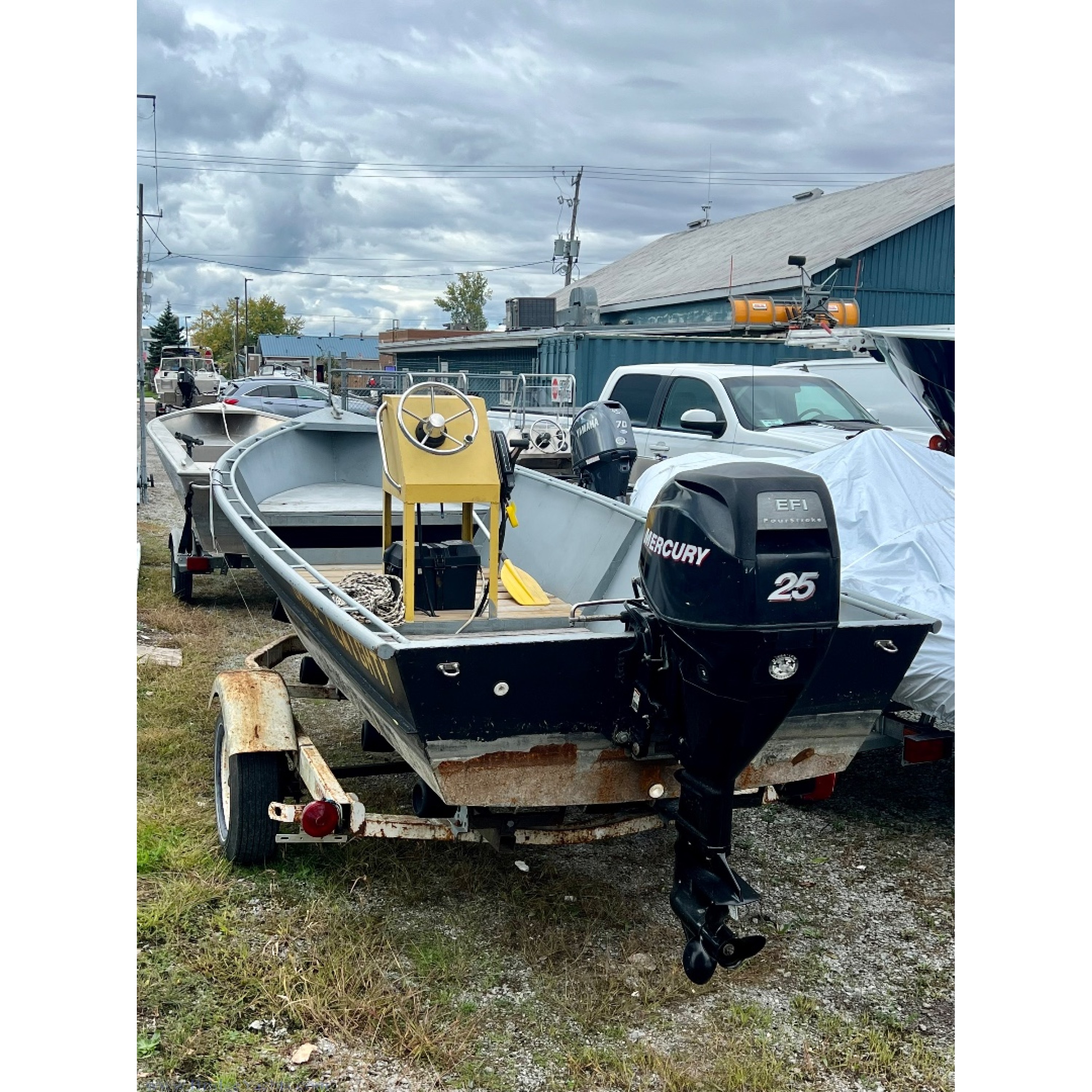 Used 16 Tiller Marine Custom Work Boat w/Mercury 25hp Used 16 Tiller Marine Custom Work Boat w/Mercury 25hp