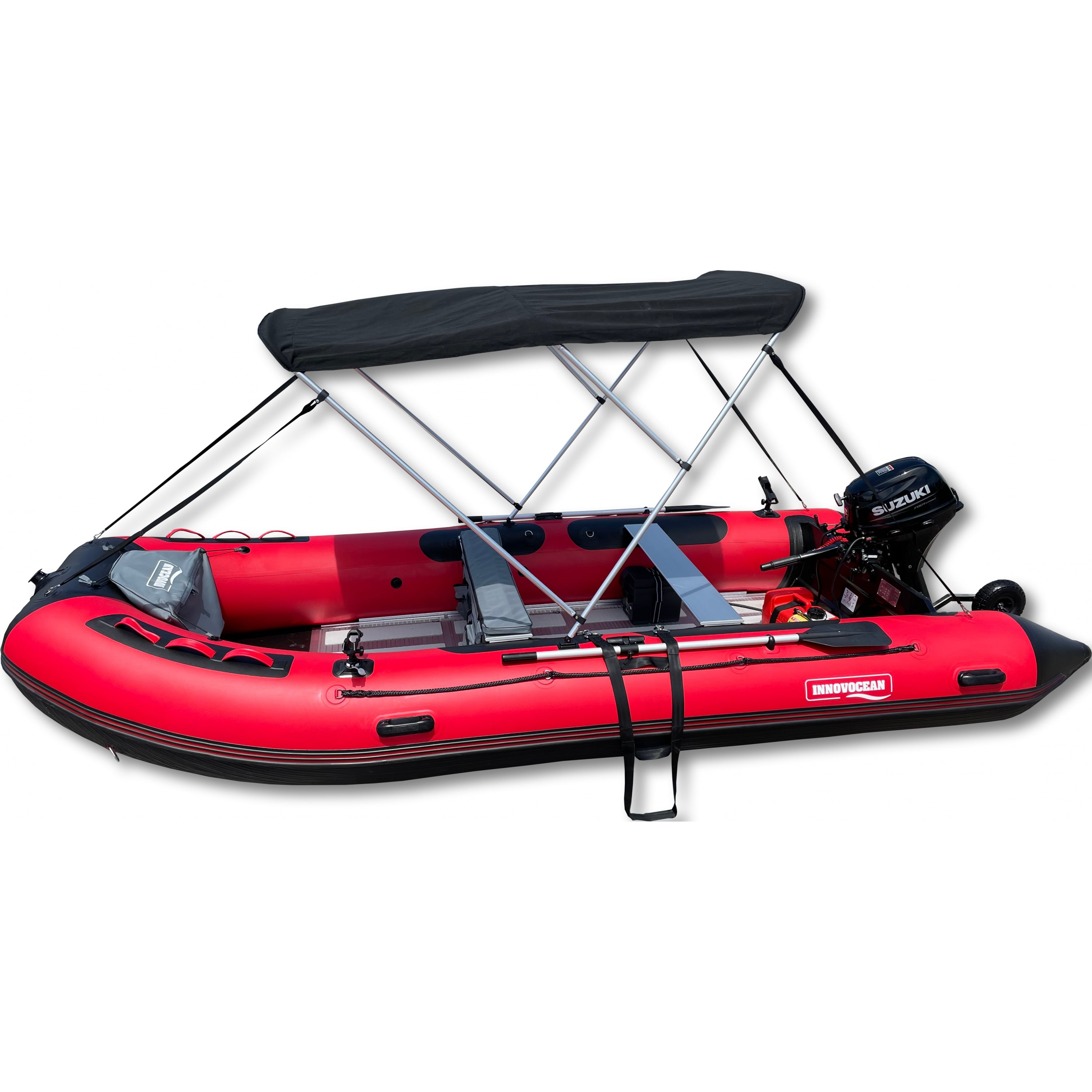 JETMA380 12.5ft Jet Metal Master Red/Blk Inflatable Boat