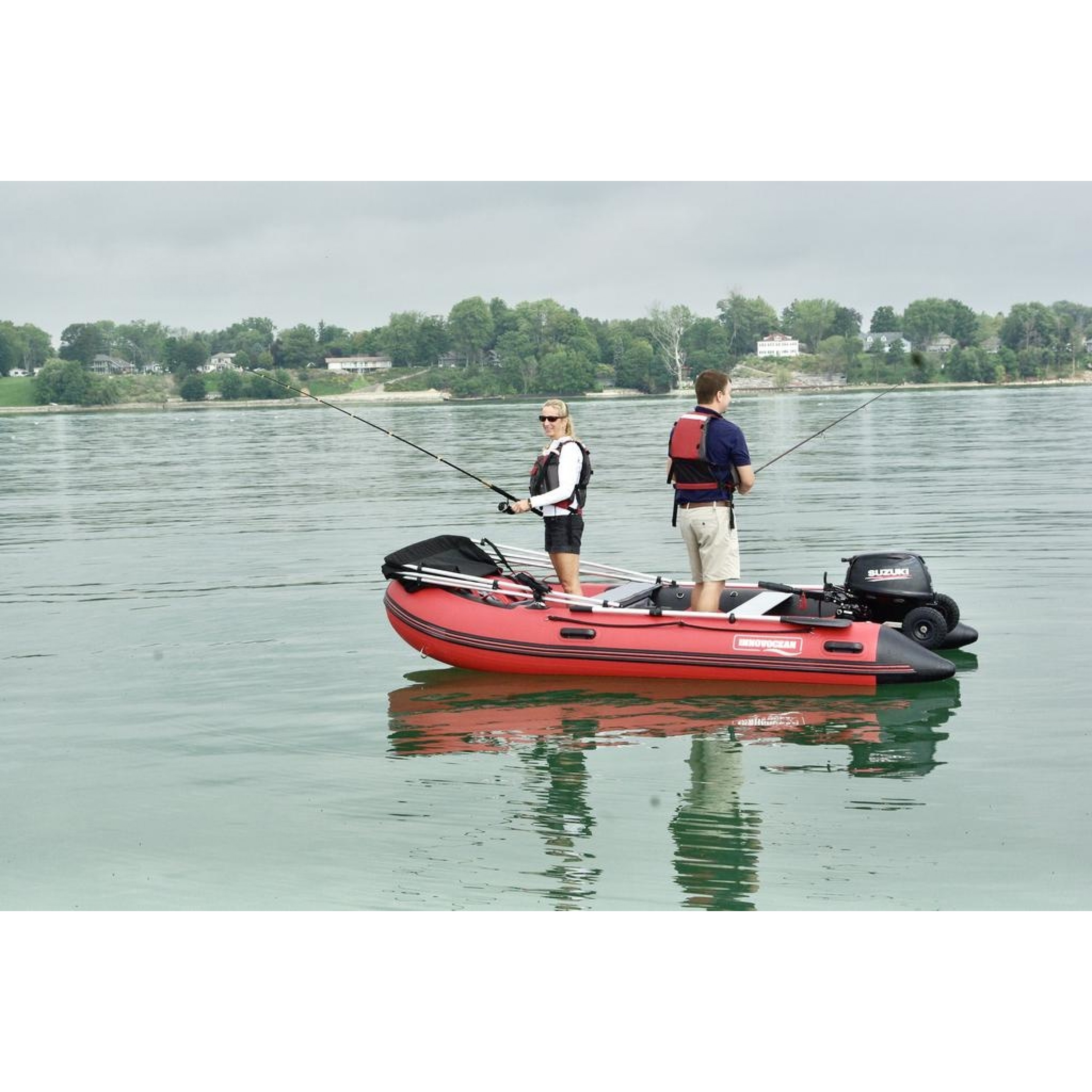 MA360 12ft Metal Master Red/Blk Inflatable Boat