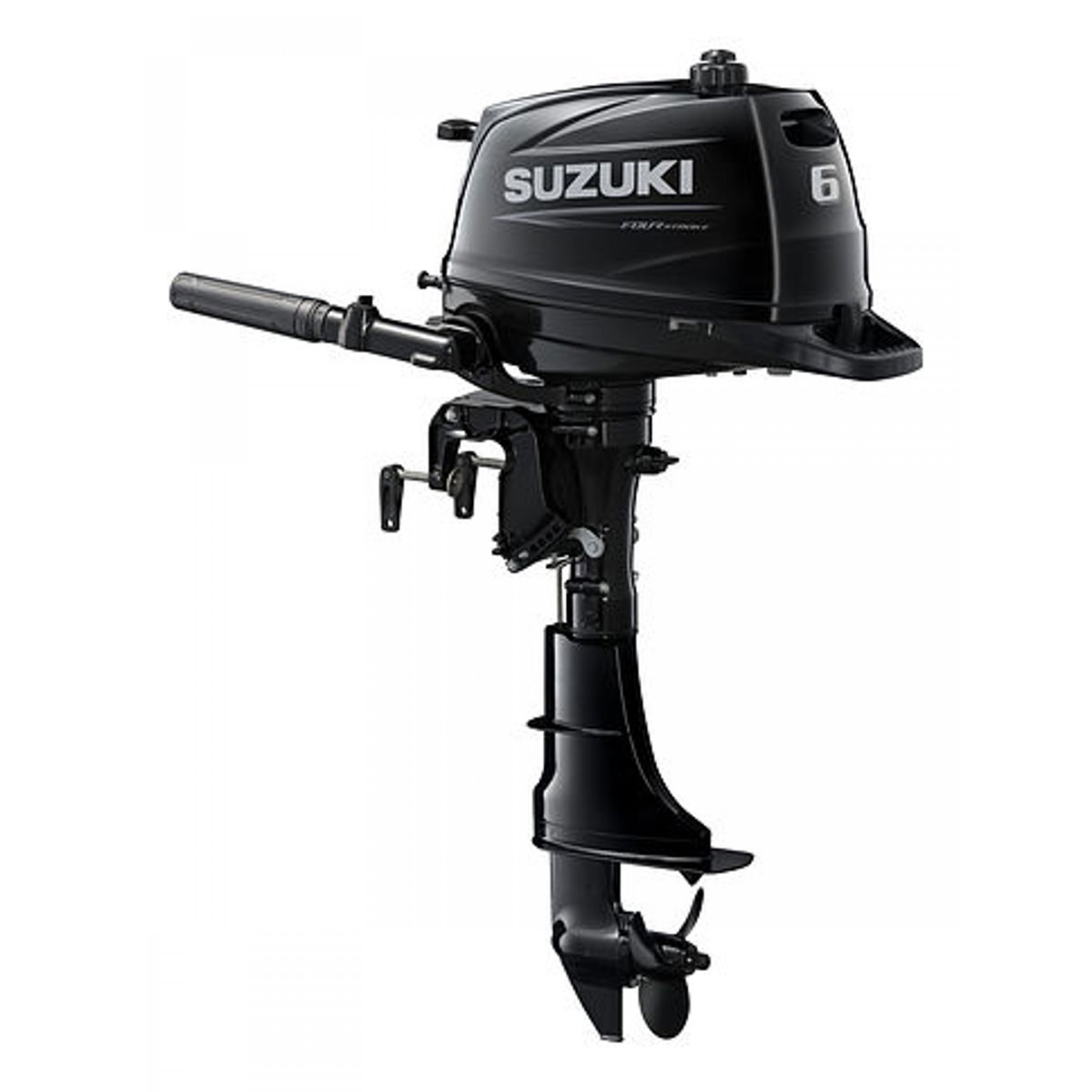 6 HP, SUZUKI OUTBOARD, DF6AS, CARB, 15IN, TILLER, INTEGRAL FUEL TANK, MANUAL START 6 HP, SUZUKI OUTBOARD, DF6AS, CARB, 15IN, TILLER, INTEGRAL FUEL TANK, MANUAL START