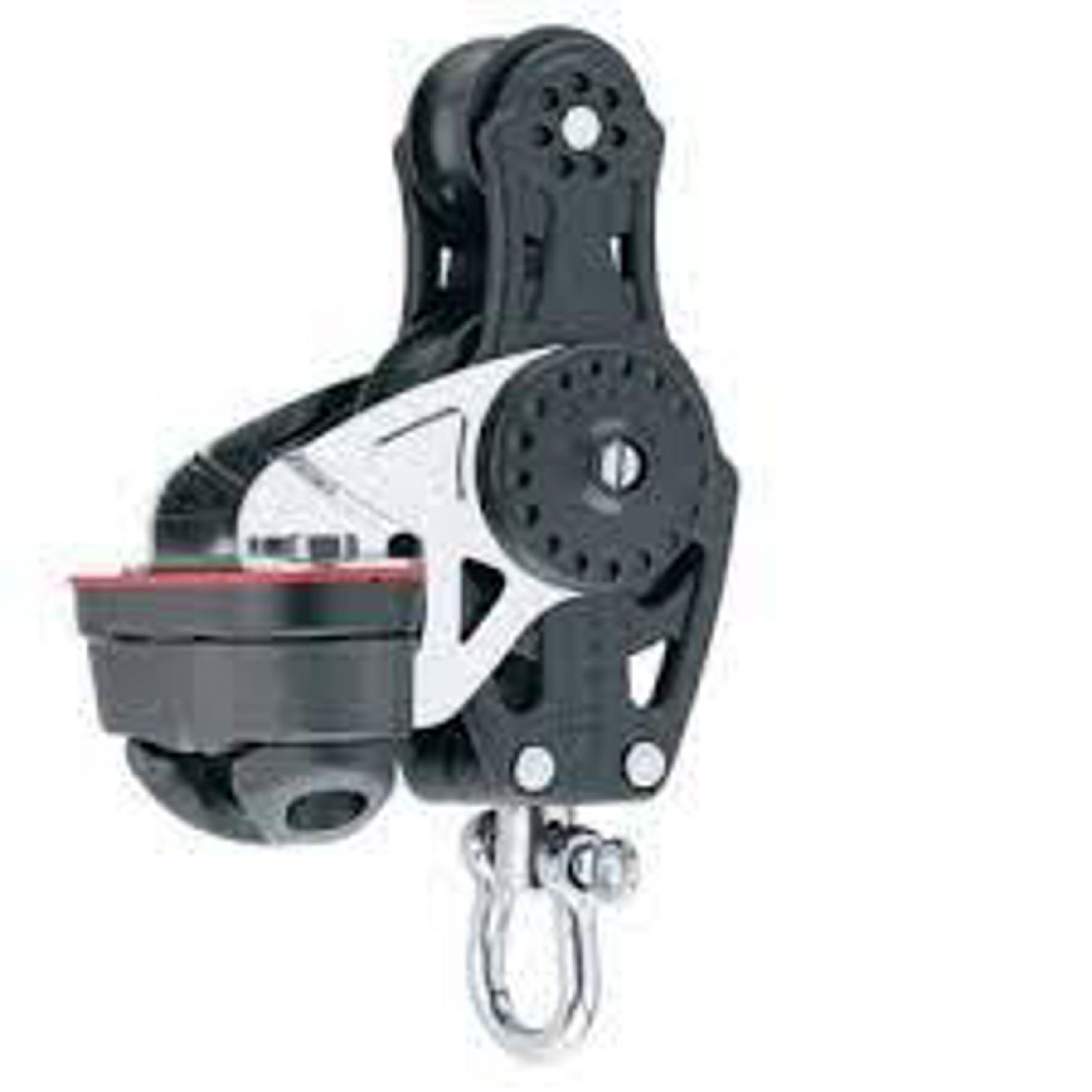 HARKEN CARBO 57MM FIDDLE BLOCK WITH BECKET AND CAM CLEAT,