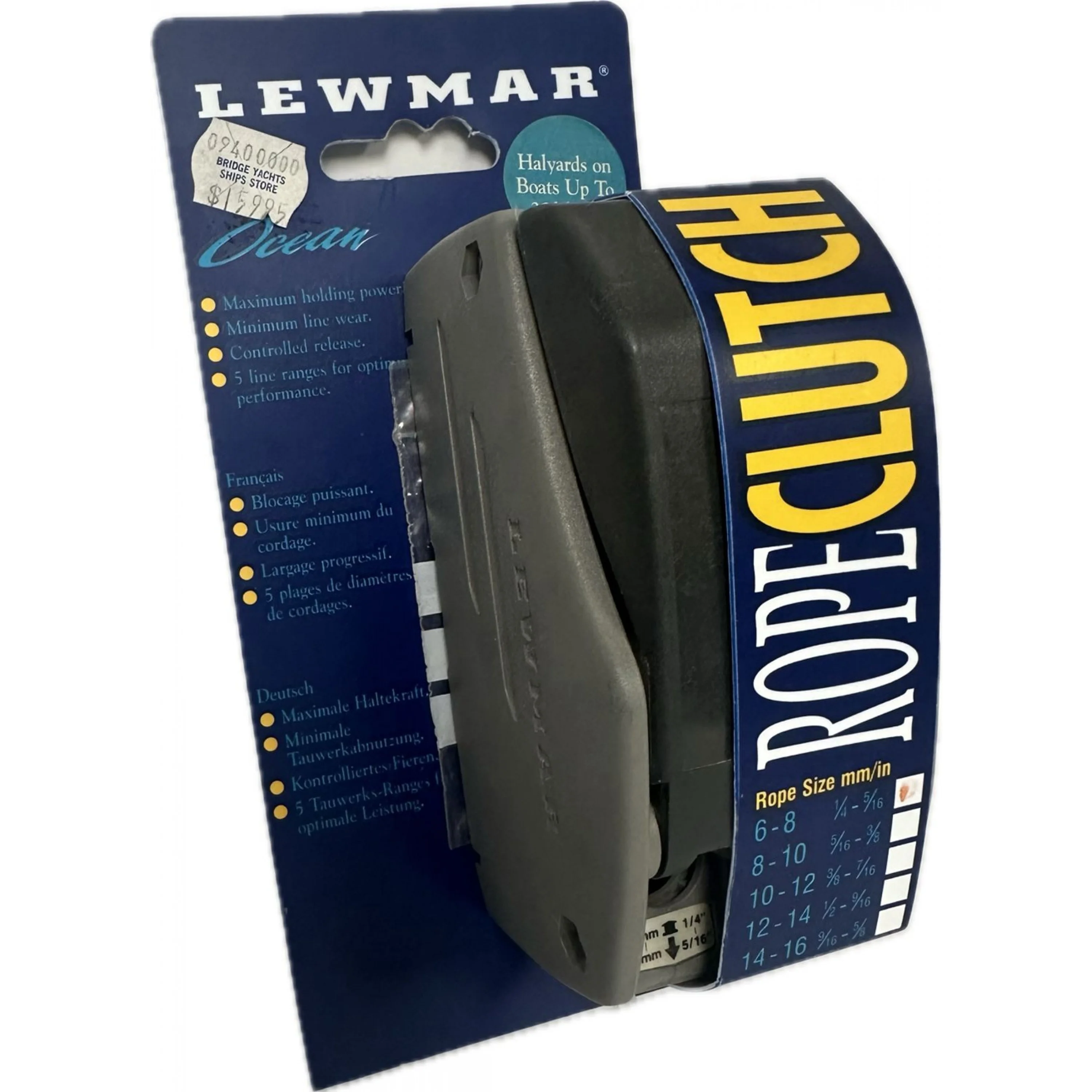 LEWMAR ROPE CLUTCH DOUBLE 1/45/16