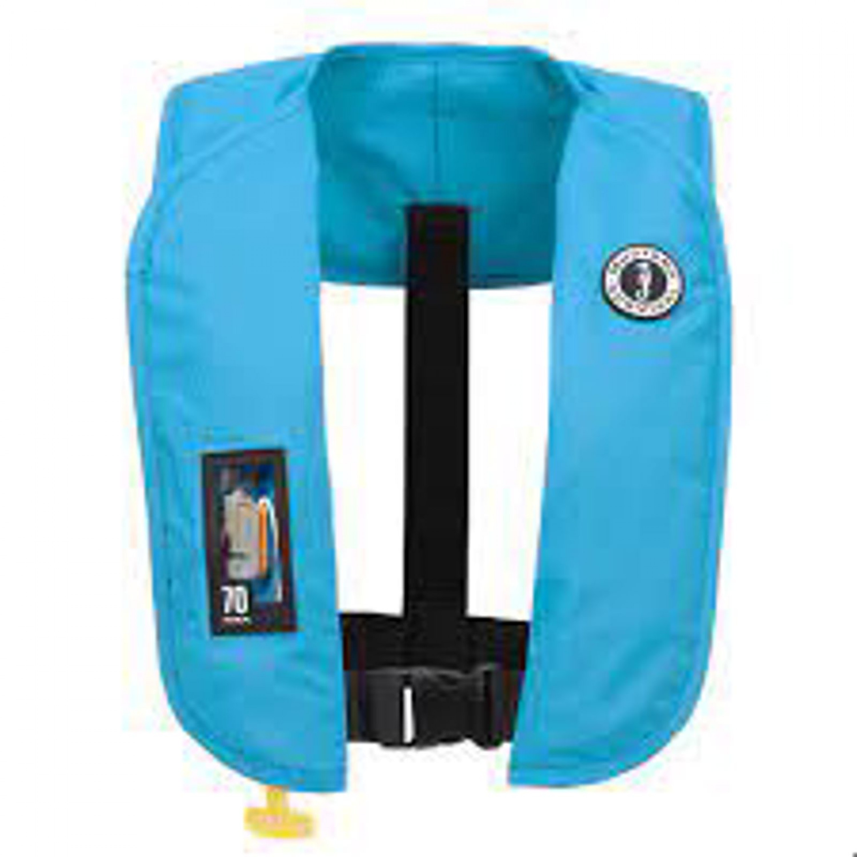 MUSTANG MANUAL INFLATABLE PFD AZURE BLUE HIT 70