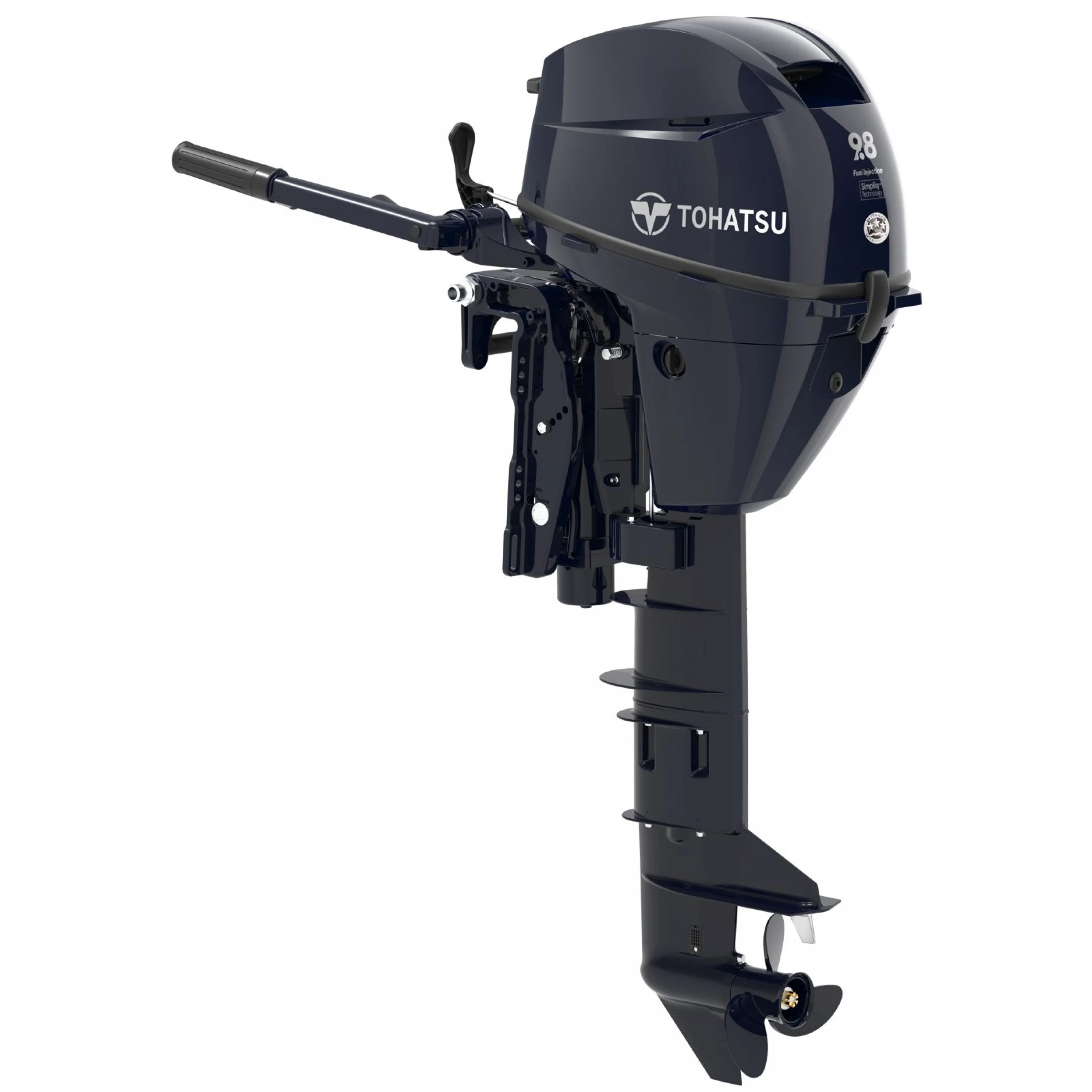 9.8 HP, TOHATSU OUTBOARD, MFS9.8CEFTUL, EFI, 25, TILLER, PWR TILT, FUEL TANK, ELEC START 9.8 HP, TOHATSU OUTBOARD, MFS9.8CEFTUL, EFI, 25, TILLER, PWR TILT, FUEL TANK, ELEC START