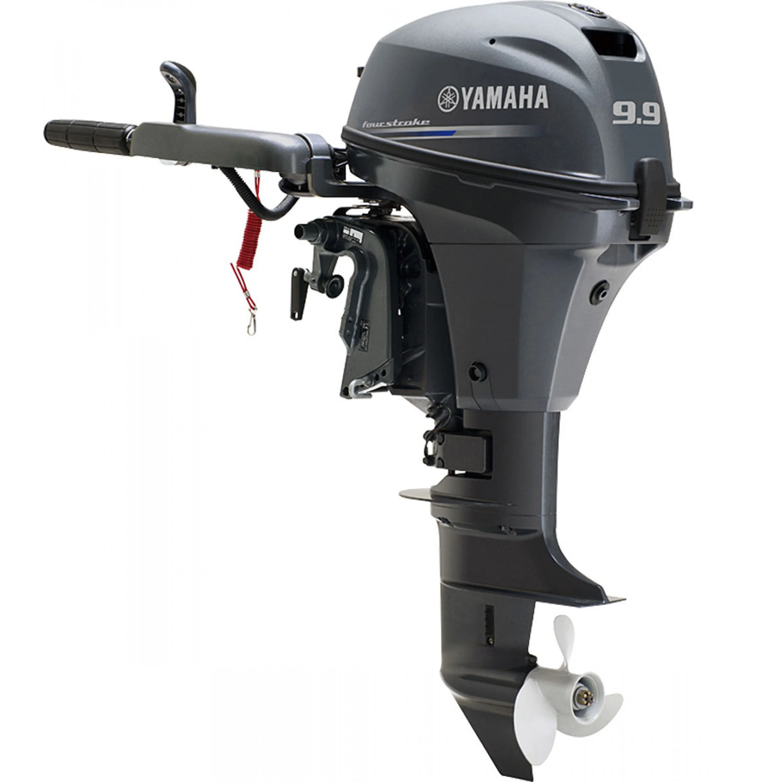 9.9 HP, YAMAHA OUTBOARD, F9.9LEHB, GREY, CARB, 20IN, TILLER, NO TANK, ELEC START, ALUM PROP 9.9 HP, YAMAHA OUTBOARD, F9.9LEHB, GREY, CARB, 20IN, TILLER, NO TANK, ELEC START, ALUM PROP
