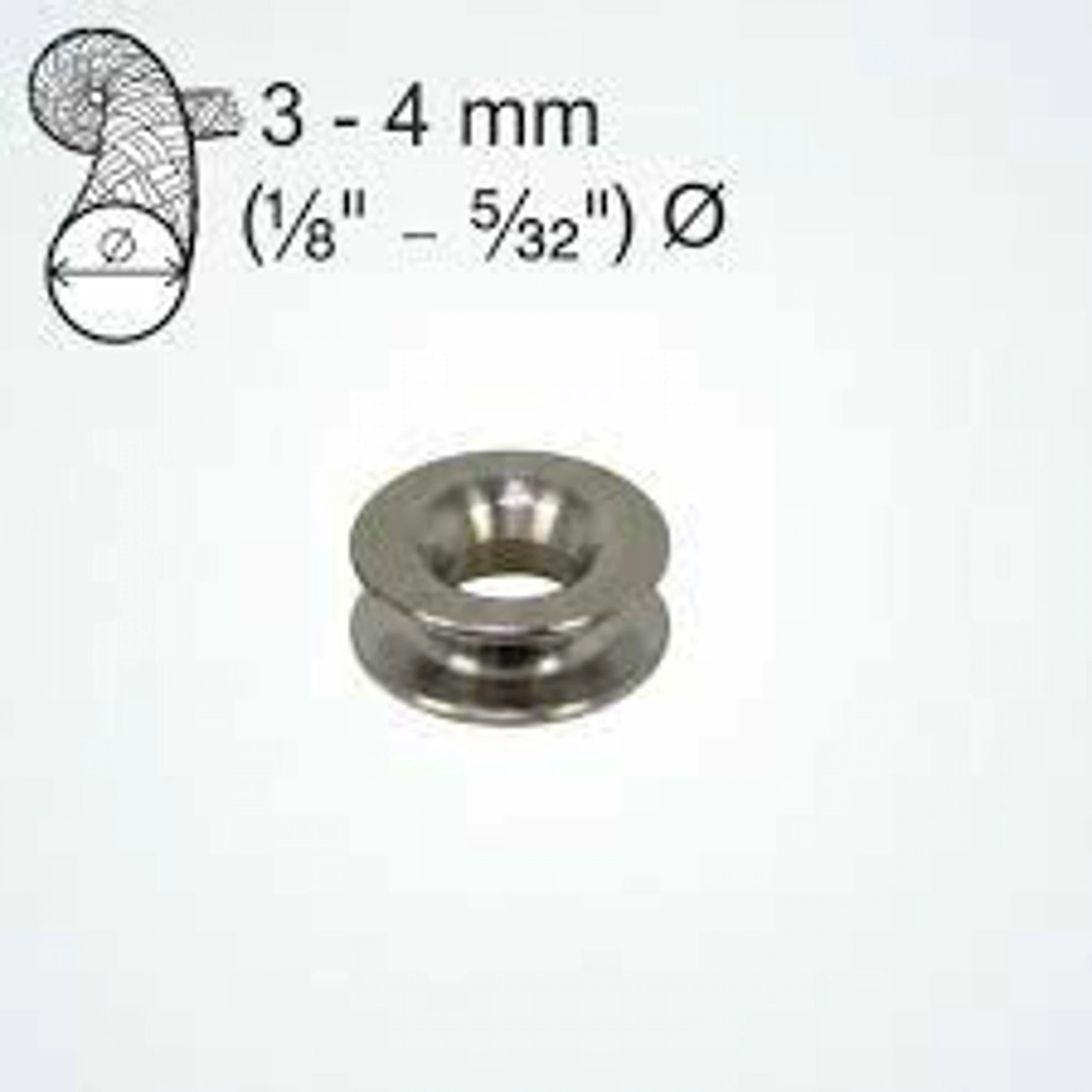 CLAMCLEAT 7MM DOG BONE HIGH LOAD RING TITANIUM