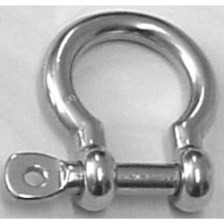 SHACKLE BOW SS 1/4"