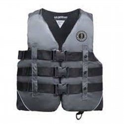 LIFE VEST - NYLON WATER SPORT VEST CHARCOAL/BLACK SIZE M MUSTANG LIFE VEST - NYLON WATER SPORT VEST CHARCOAL/BLACK SIZE M MUSTANG