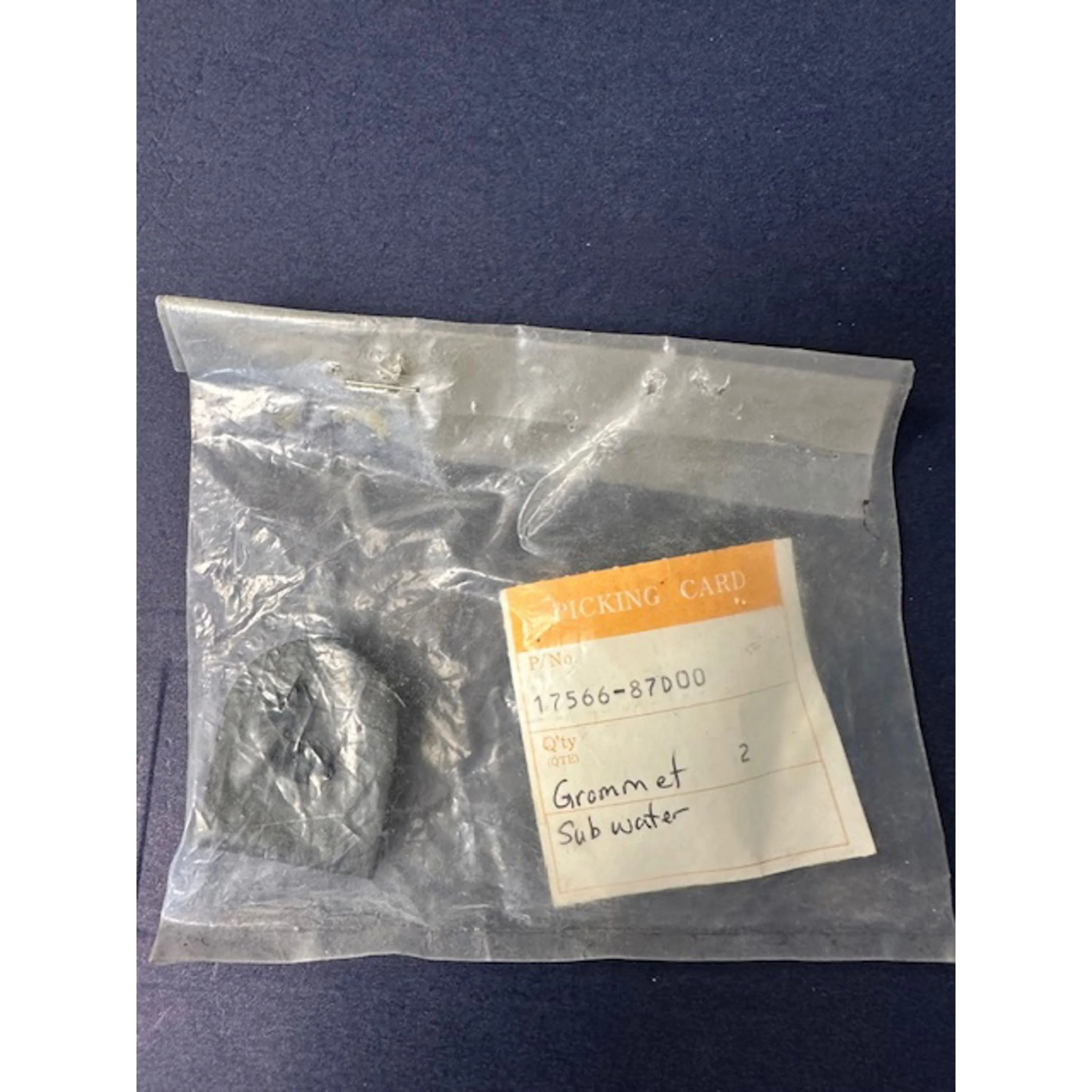 GROMMET SUZUKI SUB WATER TUBE OLD STOCK SUPERSEDES TO 17566-87D01