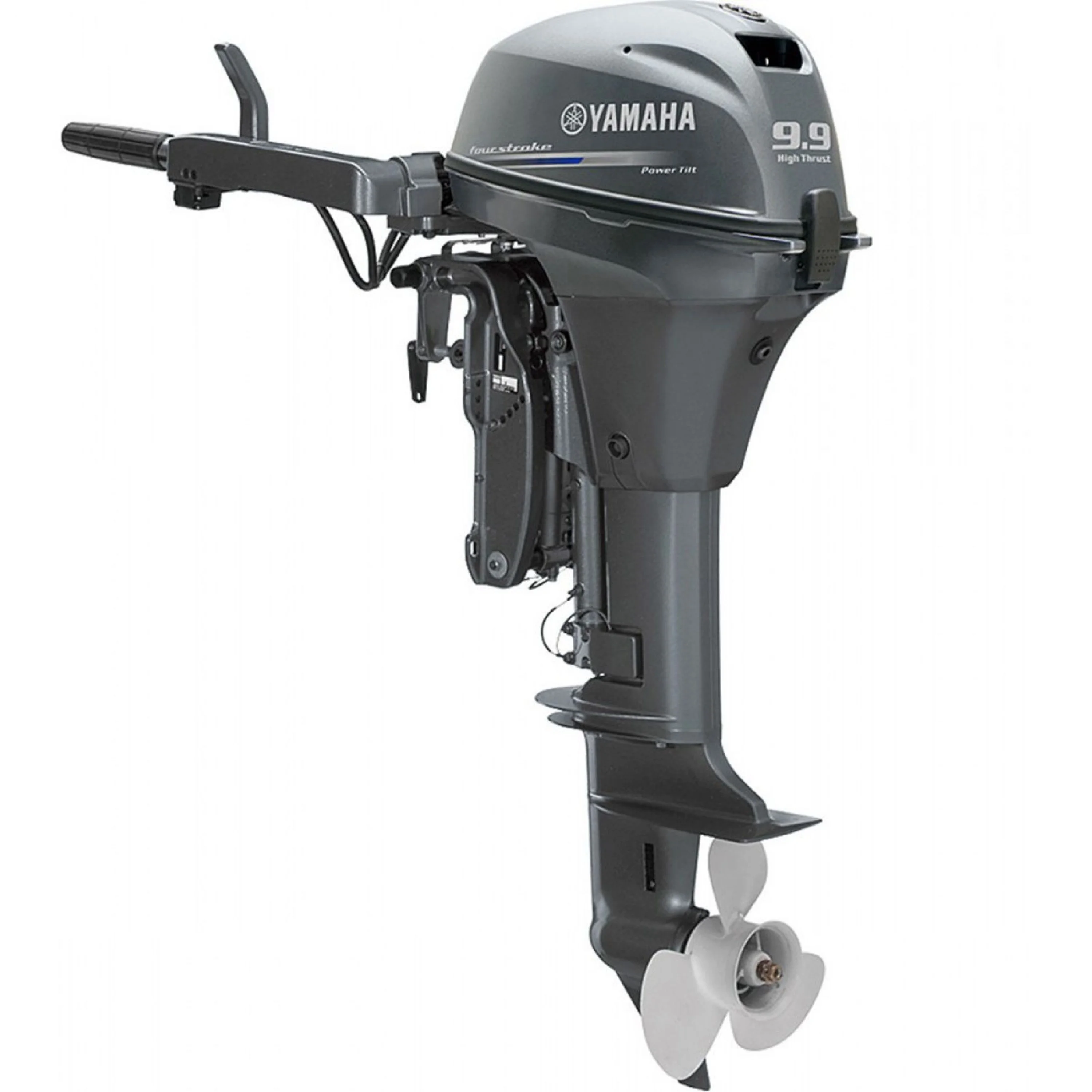 9.9 HP, YAMAHA OUTBOARD, T9.9LPHB, GREY, 20IN, TILLER, NO TANK, ELEC START, PWR TILT, THRUST PROP 9.9 HP, YAMAHA OUTBOARD, T9.9LPHB, GREY, 20IN, TILLER, NO TANK, ELEC START, PWR TILT, THRUST PROP