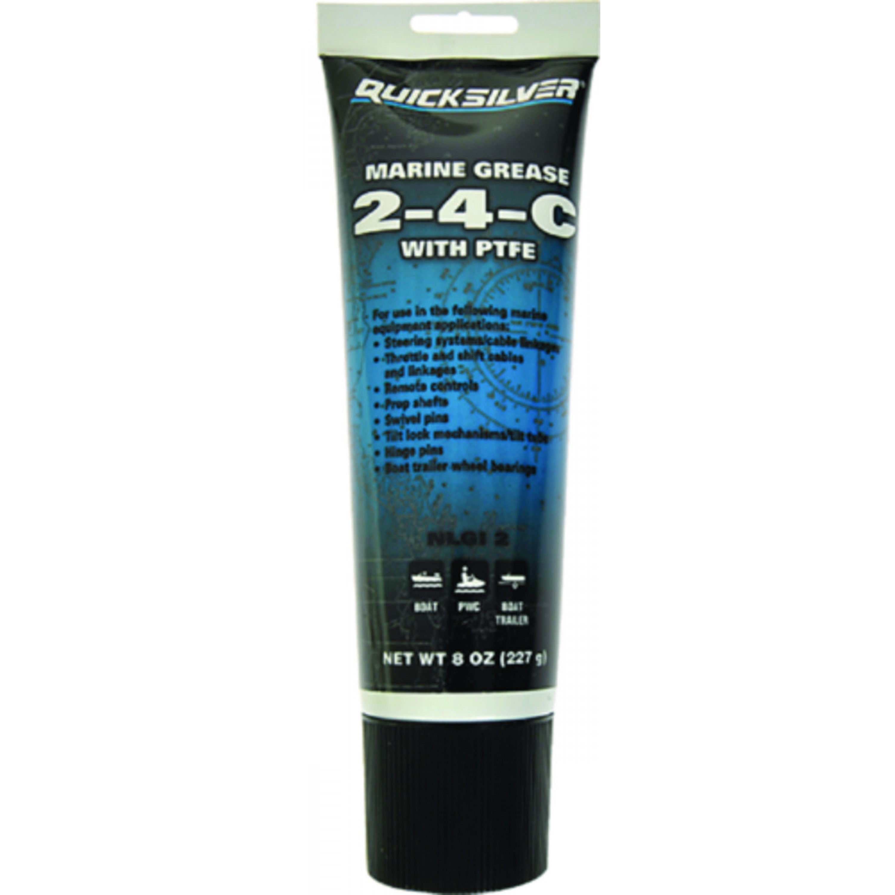 LUBE 2-4-C 8OZ  MARINE GREASE WITH PTFE