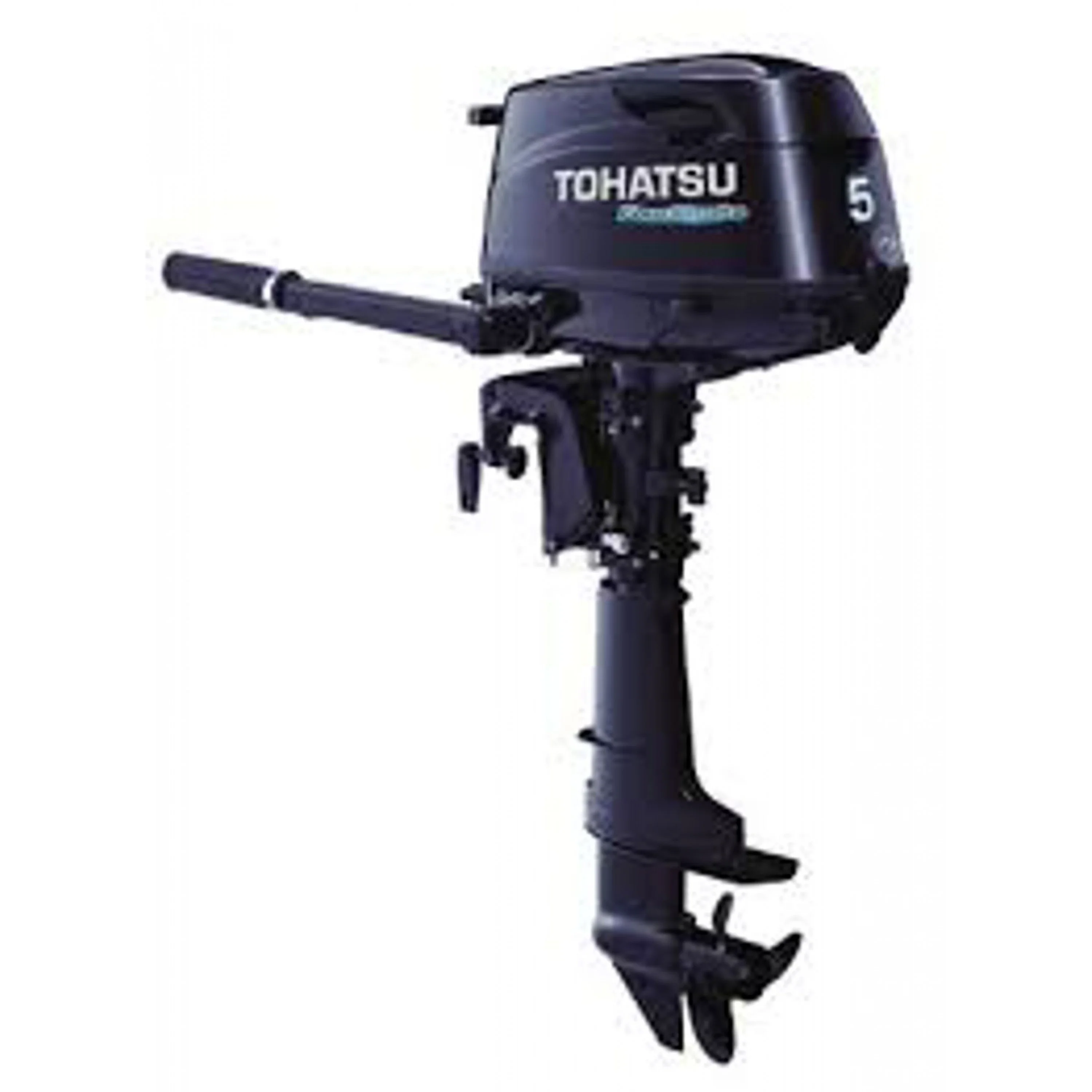 5 HP TOHATSU PROPANE OUTBOARD, 25IN SHAFT - SAIL PRO. W/HOSE, 12V CHARGE, NON-CURRENT 5 HP TOHATSU PROPANE OUTBOARD, 25IN SHAFT - SAIL PRO. W/HOSE, 12V CHARGE, NON-CURRENT
