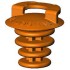 EMERGENCY DECK FILL PLUG ORANGE FITS 1 1/2" DECK FILLS