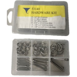 HARDWARE KIT - SPLIT RINGS & COTTER PINS HARDWARE KIT - SPLIT RINGS & COTTER PINS