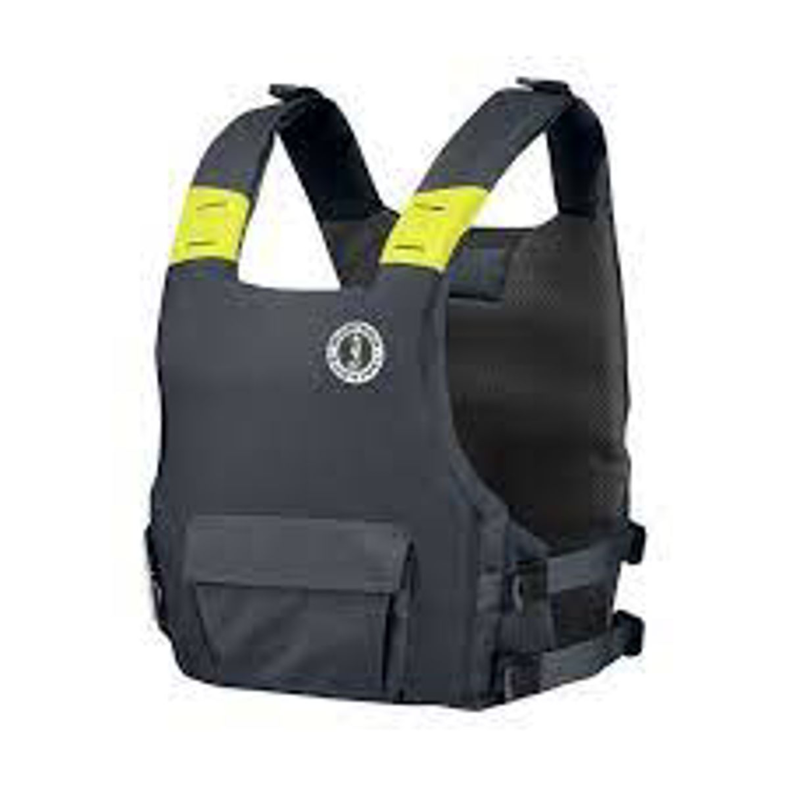 MUSTANG HYBRID VEST 8 LB BUOYANCY PLUS MANUAL INFLATABLE  FLOTATION ADMIRAL GREY,