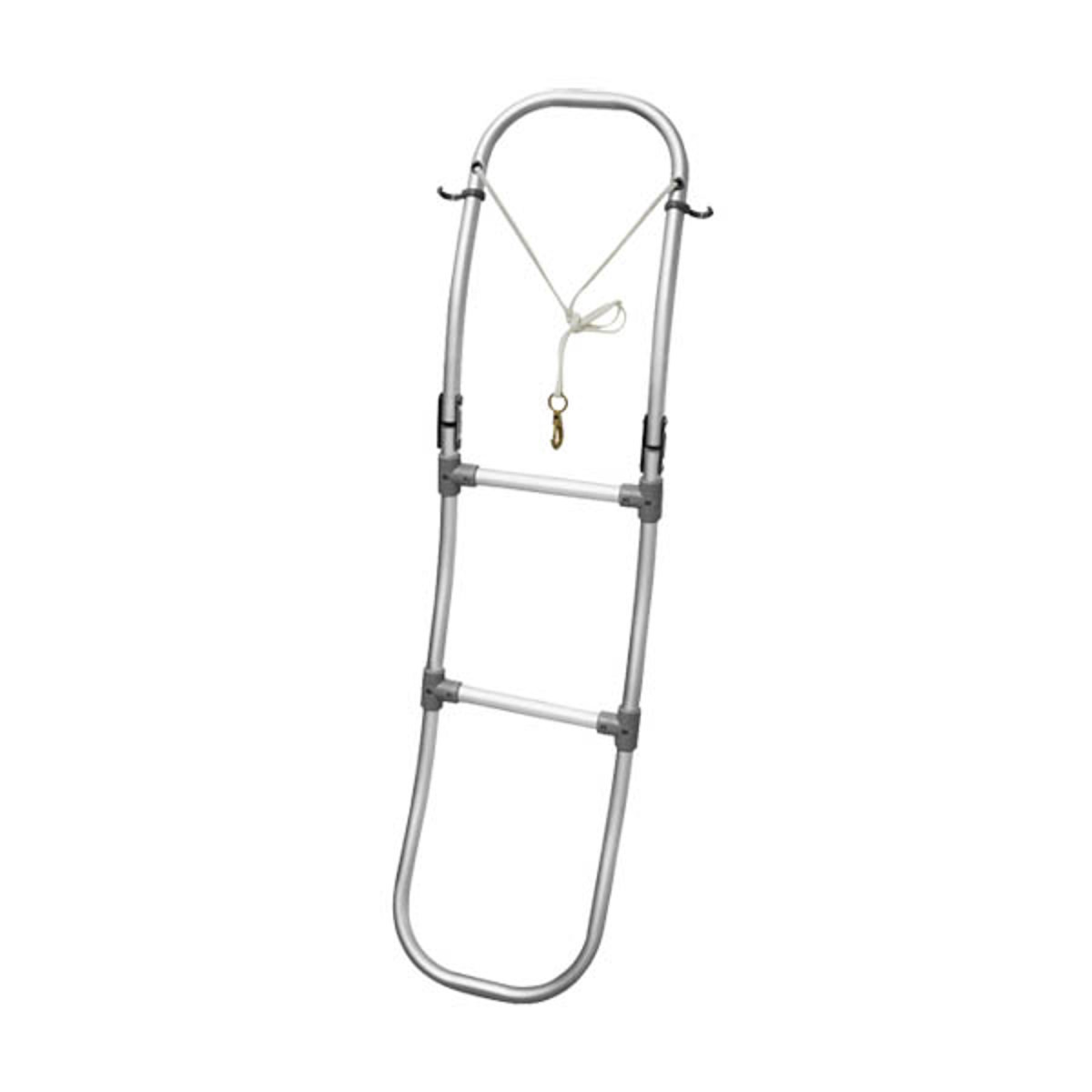 LADDER, ALUMINUM FOLDING, 3 STEP FOR INFLATABLES