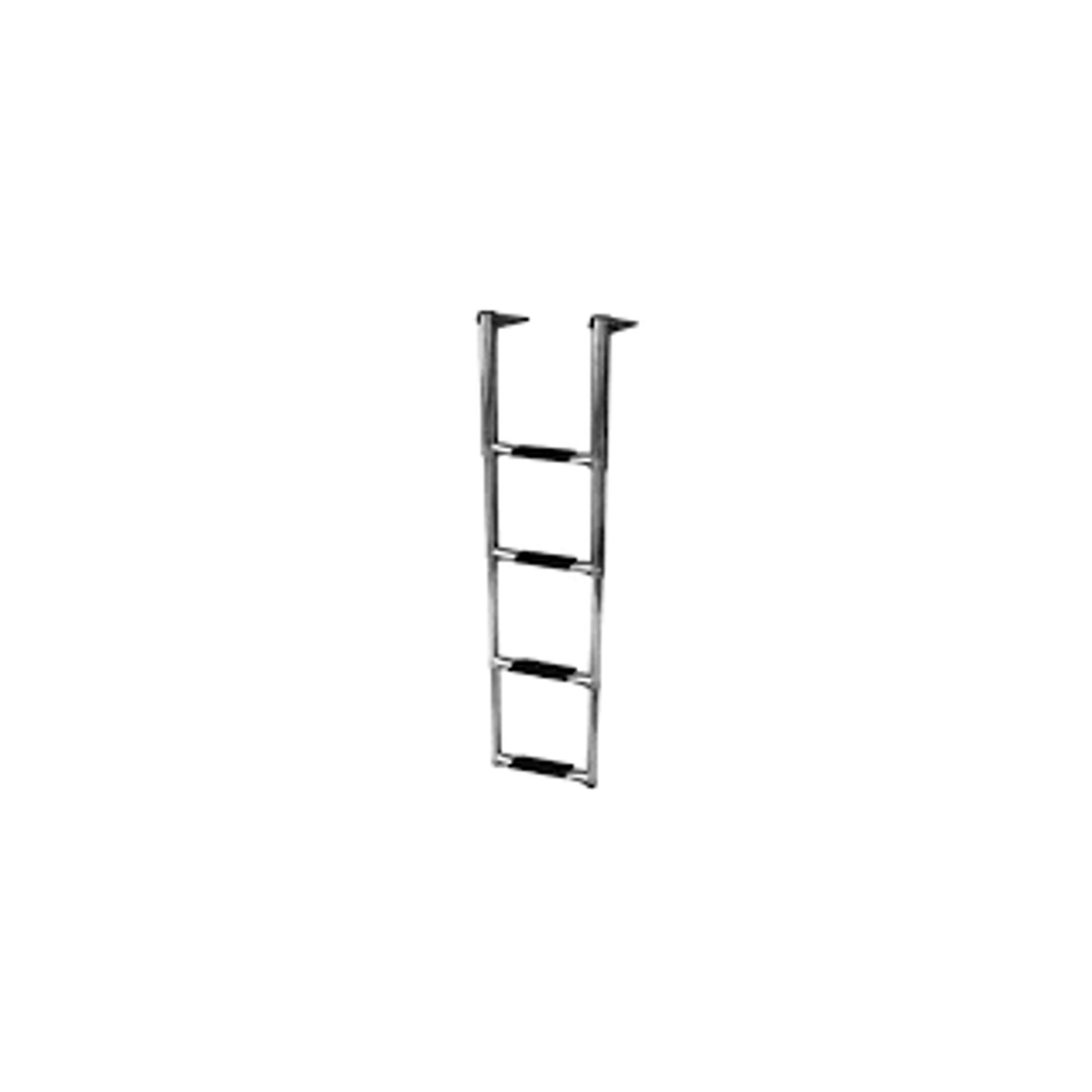 LADDER TELESCPC  SS 4 STEP NARROW 8 1/4 WIDE