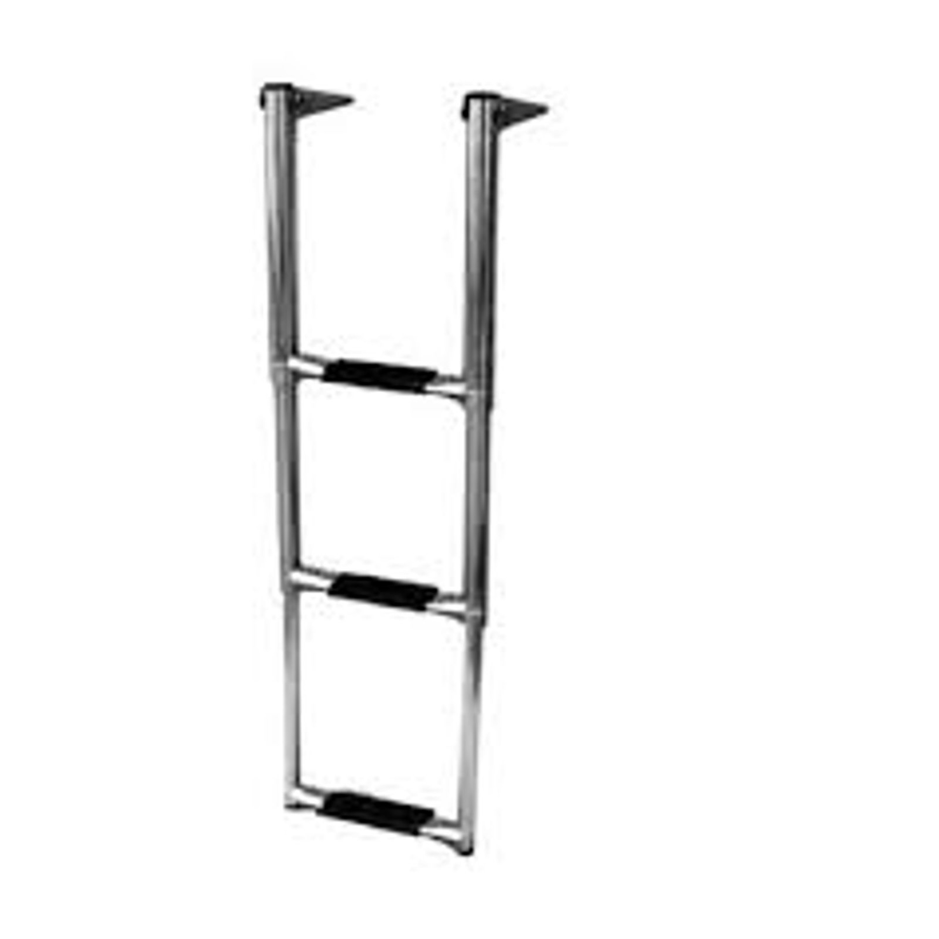 LADDER TELESCOPING 3 STEP SS NARROW 8 1/4" WIDE