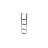 LADDER TELESCPC  SS 4 STEP NARROW 8 1/4 WIDE