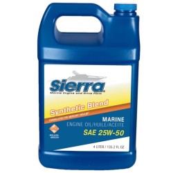 SIERRA 25W50 4LITERS, SEMI SYNTHETIC OIL MERCURY VERADO