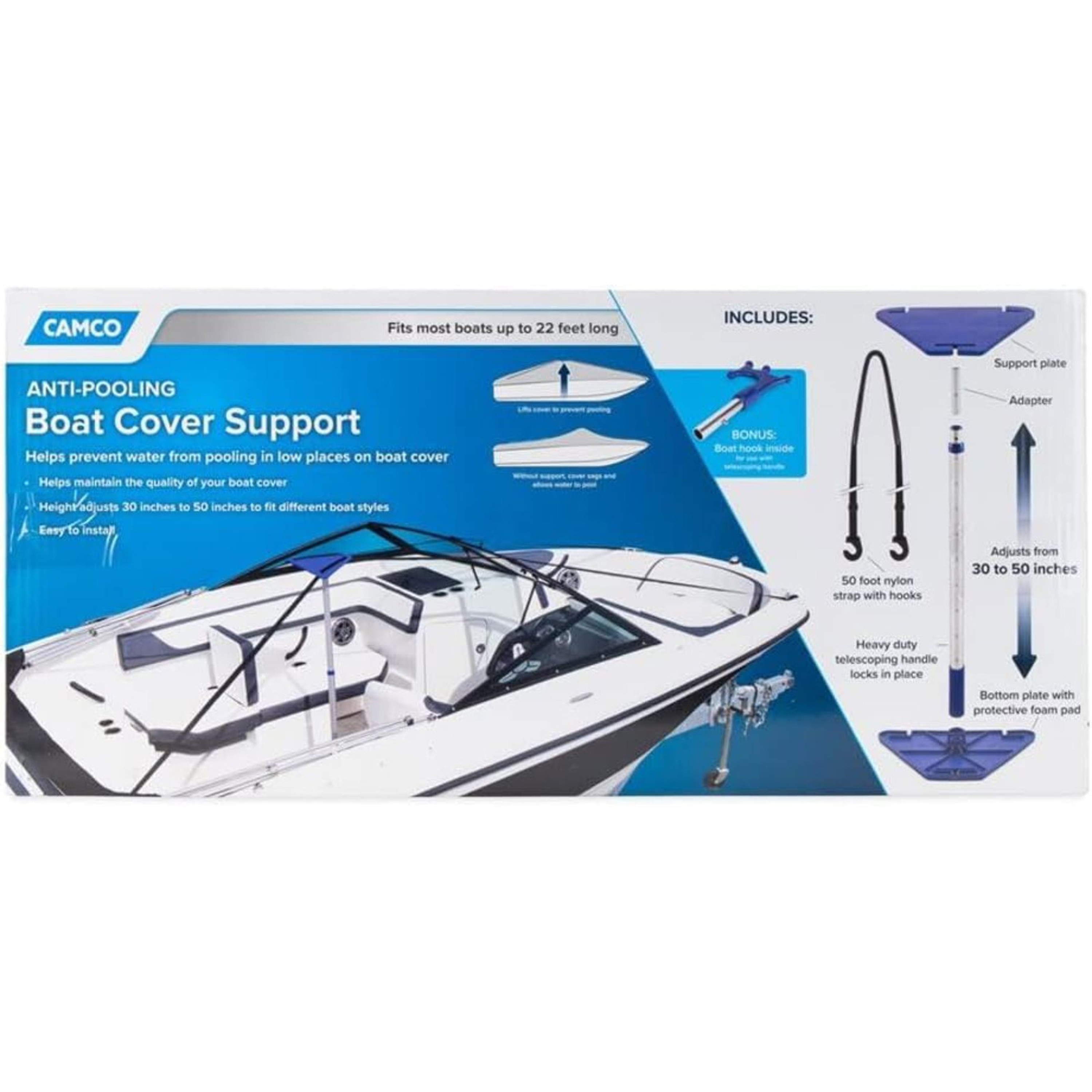 BOAT COVER SUPPORT KIT CAMCO