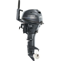 25 HP, YAMAHA OUTBOARD, F25LWTHC, GREY, EFI, 20IN, TILLER, NO TANK, ELEC/MAN START, ALUM PROP, CMD LINK, VTS, PTT