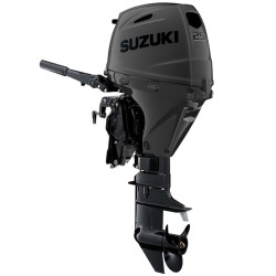 25 HP, SUZUKI OUTBOARD, DF25ATHLSS, MATTE BLK, STEALTH, EFI, 20IN, TILLER, PTT, FUEL TANK INCLUDED, ELEC START