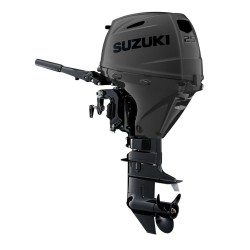 25 HP, SUZUKI OUTBOARD, DF25AESSS, MATTE BLK, STEALTH, EFI, 15IN, TILLER, FUEL TANK INCLUDED, ELEC START